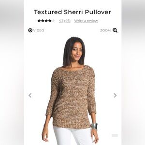 Chicos Sherri textured pullover. Worn a few‎ times